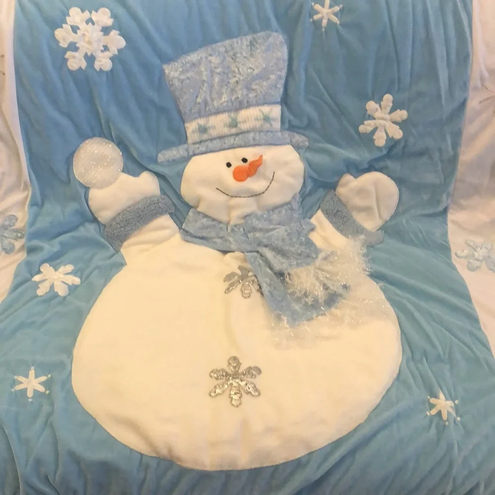 Christmas Snowman Throw
